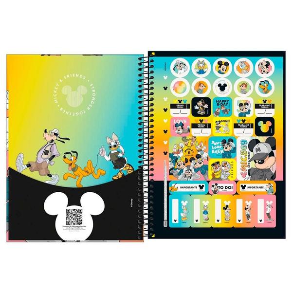 Imagem de Caderno Universitário 1x1 80 Fls C.D. Tilibra - Mickey Real Life 3