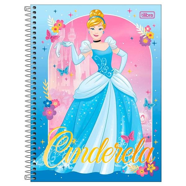 Imagem de Caderno Universitário 1x1 80 Fls C.D. Tilibra - Princesas Fit 1