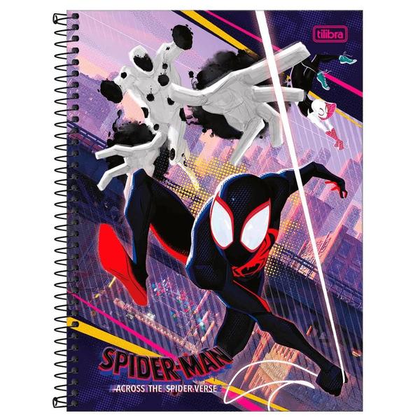 Imagem de Caderno Universitário 1x1 80 Fls C.D. Tilibra - Spider Verse 1