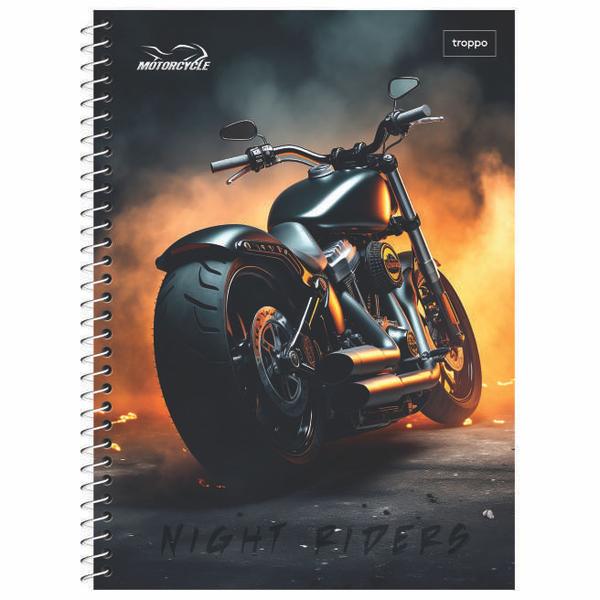 Imagem de Caderno Universitário 400 Folhas 20 Matérias Motorcycles