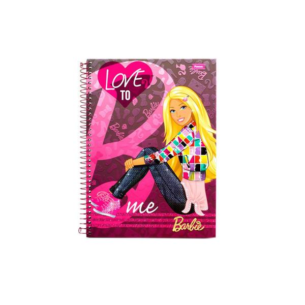 Imagem de Caderno Universitário Barbie 96fls Capa Love To Me - Foroni