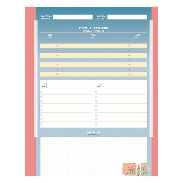 Imagem de Caderno Universitário Capa Dura 1 Matéria 96 Folhas Pequeno Príncipe Jandaia (SKU 9066)
