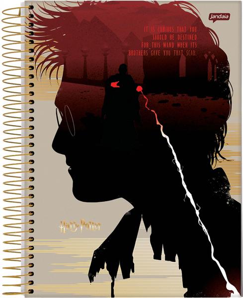 Imagem de Caderno Universitário Capa Dura 10 Matérias 200 Folhas Harry Potter Jandaia (SKU 15180)