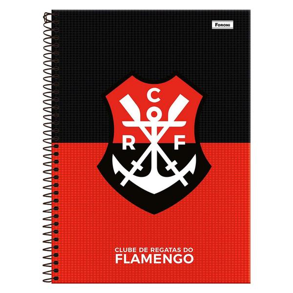 Imagem de Caderno Universitário Capa Dura 10 Matérias Flamengo