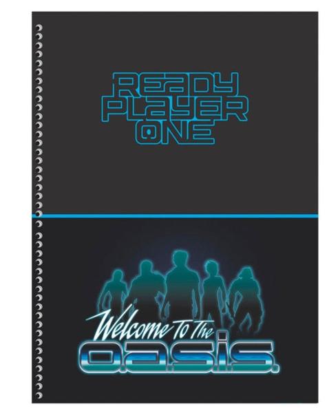 Imagem de Caderno Universitário Capa Dura 10 Matérias Jogador Nº 1 Ready Player One São Domingos (SKU 13794)