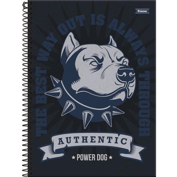 Imagem de Caderno universitario capa dura 80f 1m power dog