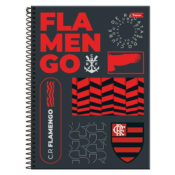 Imagem de Caderno Universitário Capa Dura Flamengo 1 Matéria Foroni