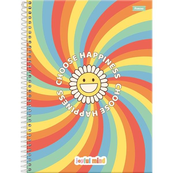 Imagem de Caderno Universitário Capa Dura Joyful Mind 80 Folhas - Foroni