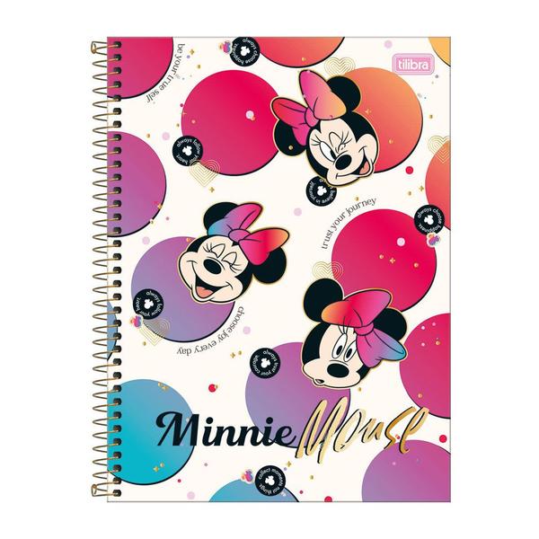 Imagem de Caderno Universitário Capa Dura Minnie Connect 10 Matéria Tilibra