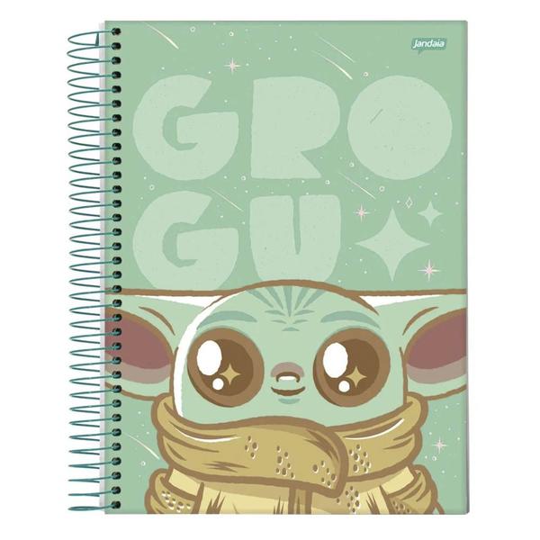 Imagem de Caderno Universitário Capa Dura Star Wars Baby Yoda 1 Matéria Jandaia