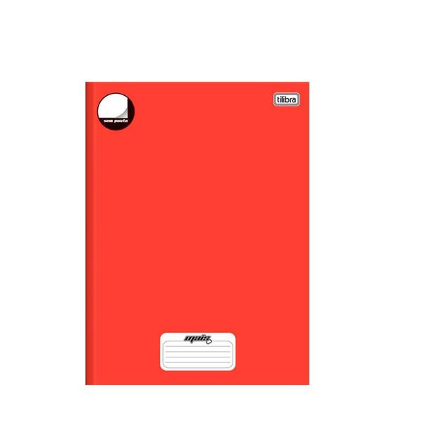 Imagem de Caderno Universitário Costurado Vermelho 96 Folhas Tilibra