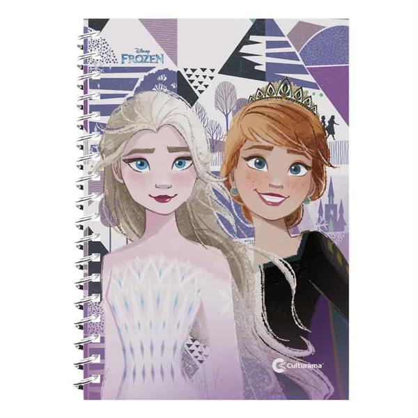 Imagem de Caderno Universitário Culturama Espiral Capa Dura Le Disney Frozen 1 Matéria 80 Folhas II