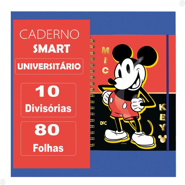 Imagem de Caderno Universitário DAC Smart 80fls Tira Põe 10 Divisõrias