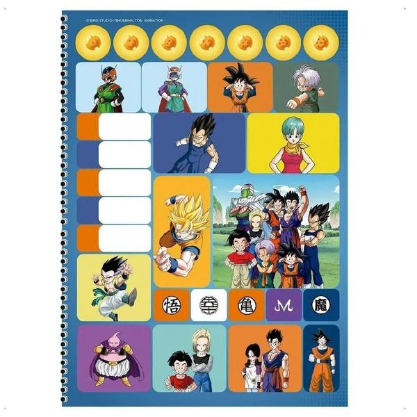 Imagem de Caderno Universitario Dragon Ball Esfera Do Dragao 1M 80F SD