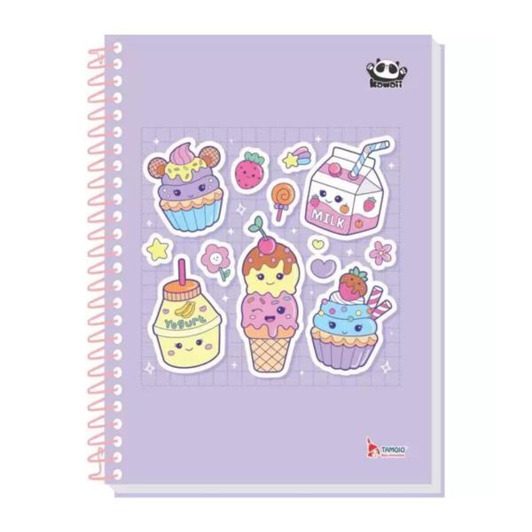 Imagem de Caderno Universitário Espiral 10 Mat. 160fls Kawaii - Tamoio