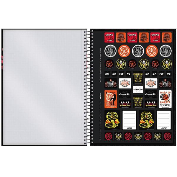 Imagem de Caderno Universitario Espiral Cobra Kai 10 Materias Premium