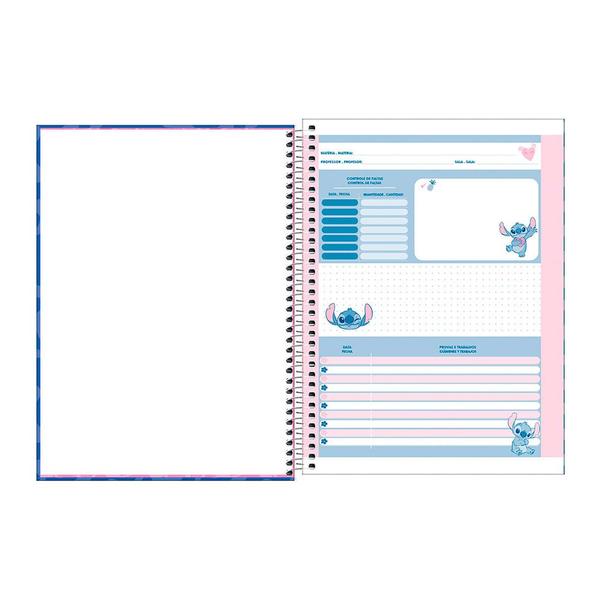 Imagem de Caderno Universitário Foroni Espiral Capa Dura Disney Stitch 10 Matérias 160 Folhas - Item Sortido