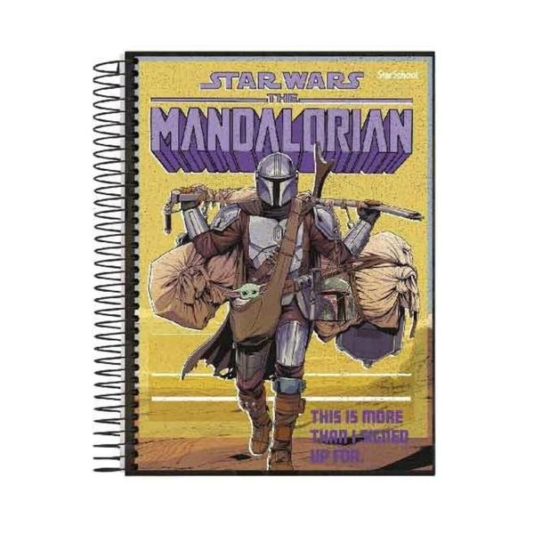 Imagem de Caderno Universitário Jandaia Mandalorian 1 Matéria 80 Folhas - Diversas Capas