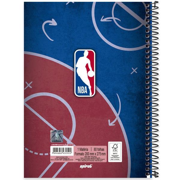 Imagem de Caderno Universitario NBA Espiral 1x1 Capa Dura - Spiral