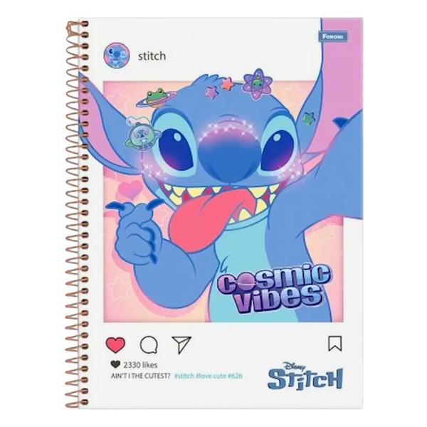 Imagem de Caderno Universitário Stitch 1 Matérias - Foroni