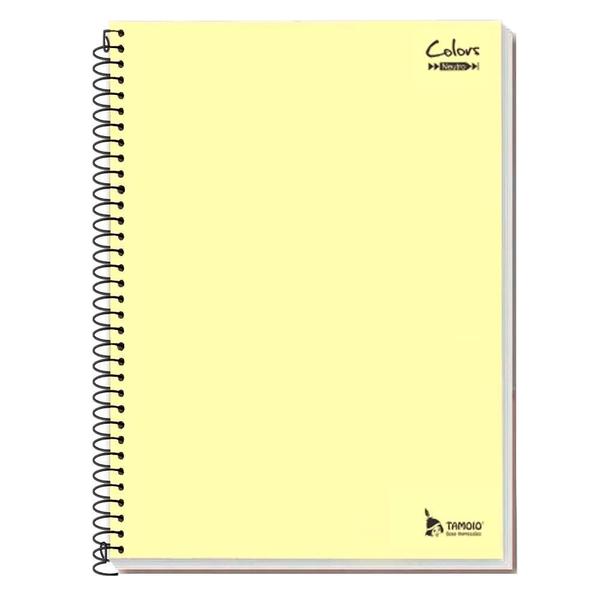 Imagem de Caderno Universitário Tamoio Espiral 200Fls Amarelo Pastel