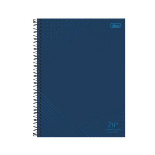 Imagem de Caderno Universitário Tilibra Zip 1 Matéria 96 Folhas Quadriculado 5mmx5mm