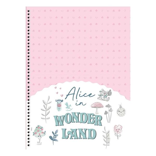 Imagem de Caderno Unv Espiral Capa Dura Alice In Wonderland 160F 10Mat