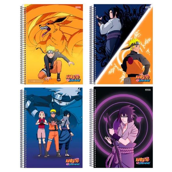 Imagem de Caderno Unv Espiral Capa Dura Naruto Shippuden 240F 15Mat