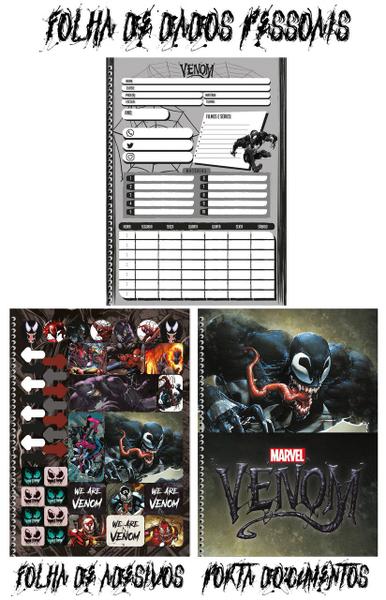 Imagem de Caderno Venom Espiral 80 Folhas 1 Matéria - São Domingos