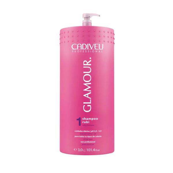 Imagem de Cadiveu Shampoo Rubi Glamour 3L + Wess Repair Cond. 250ml