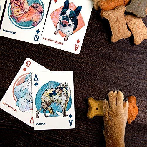 Imagem de Cães e Filhotes de Cachorro Jogando Cartas - Mais de 100 Ilustrações de Cães e Filhotes, Dois Decks de Raças Variadas - Fotos de Animais de Estimação para Amantes de Animais - Jogos de Família, Hobbies e Coleções - Colecionáveis Temáticos de A