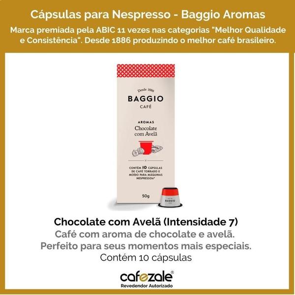 Imagem de Café Baggio Para Nespresso, Chocolate Com Avelã, 10 Cápsulas