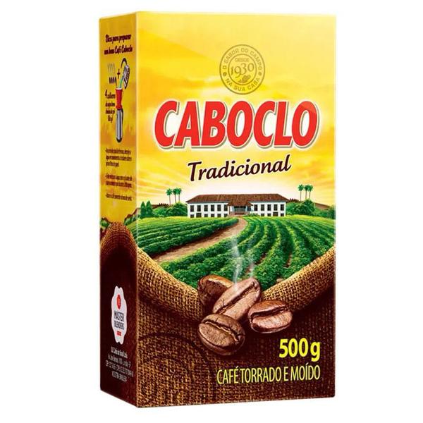Café Caboclo tradicional pacote com 500 grs Imagem de Café Caboclo tradicional pacote com 500 grs