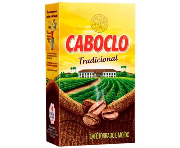 Café Caboclo Tradicional Torrado Moído Vacuo 250G Imagem de Café Caboclo Tradicional Torrado Moído Vacuo 250G