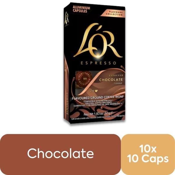 Imagem de Café Cápsulas Lor Nespresso Chocolate Kit com 100 Cápsulas