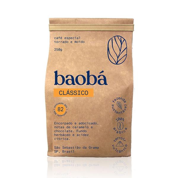 Café Clássico Torrado e Moído Baobá 250g Imagem de Café Clássico Torrado e Moído Baobá 250g