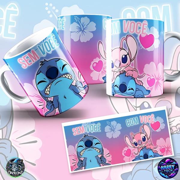 Imagem de Café com Beijos Caneca Stitch para o seu Querido(a)