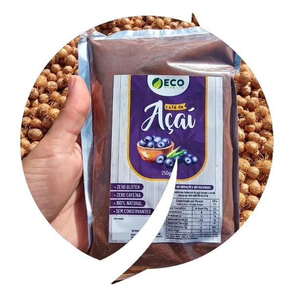 Imagem de Café de Açaí 250gr Torrado e Moído Original Eco Viveiro