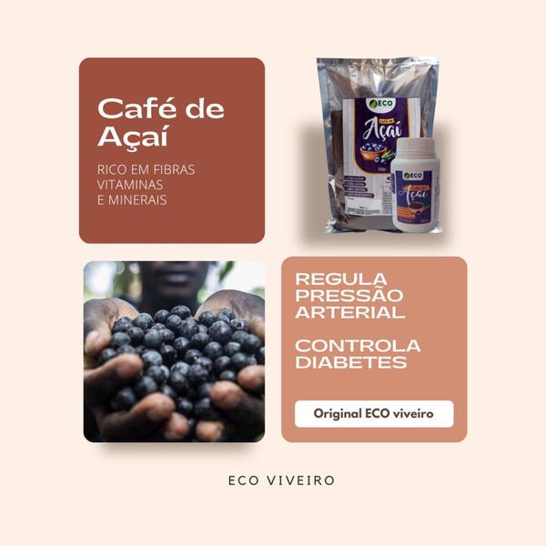 Imagem de Café de Açaí 250gr Torrado e Moído Original Eco viveiro