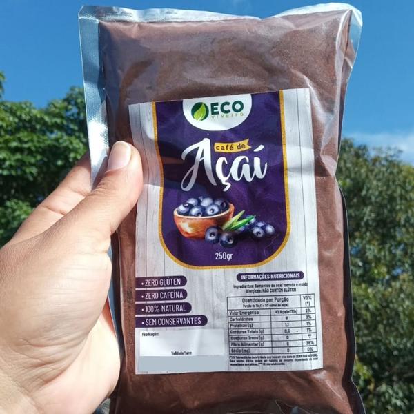 Imagem de Café de Açaí 250gr Torrado e Moído Original Eco Viveiro