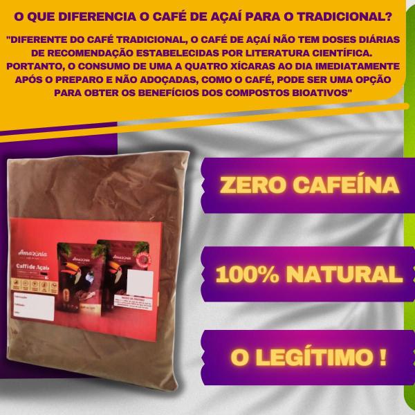Café de Acaí 500 gramas kit 2 unidades puro do caroço da fruta - Caffi De Açai Imagem de Café de Acaí 500 gramas kit 2 unidades puro do caroço da fruta