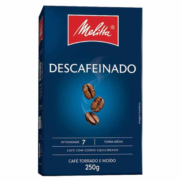 Imagem de Café Descafeinado Torrado e Moído Melitta 250g Vácuo