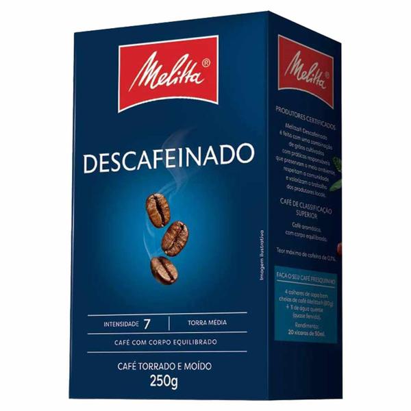 Imagem de Café Descafeinado Torrado e Moído Melitta 250g Vácuo