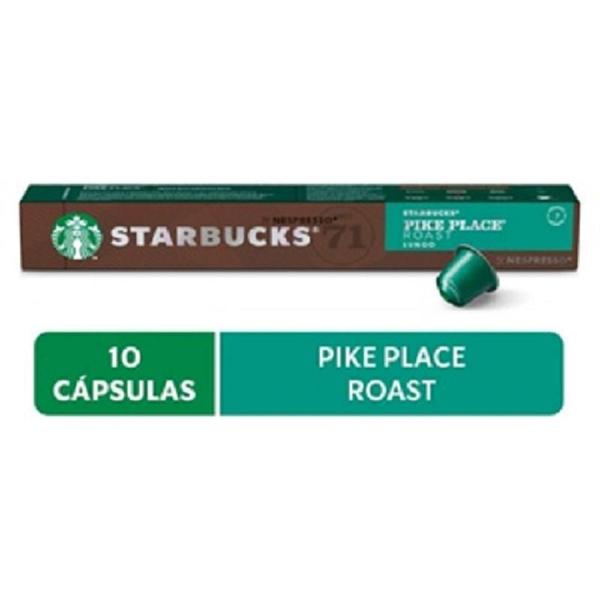 Café em cáps pike place roast lungo nespres starbucks 10cáps Imagem de Café em cáps pike place roast lungo nespres starbucks 10cáps