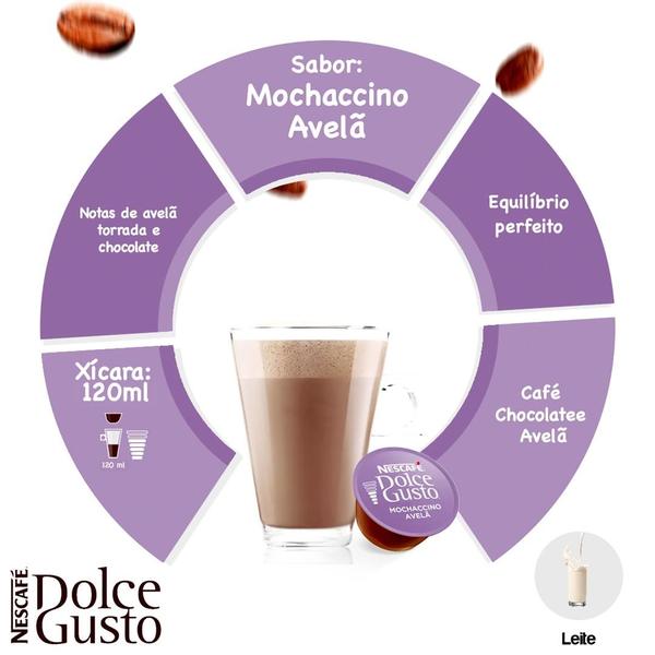 Imagem de Café em Cápsula Nescafé Dolce Gusto Mochaccino Avelã 10 unidades