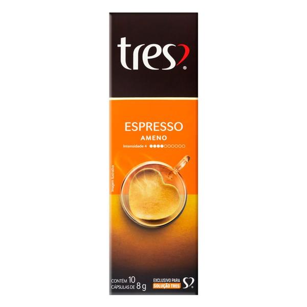 Imagem de Café em Cápsula Tres Espresso Ameno 10 Cápsulas