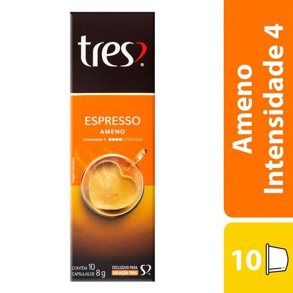 Imagem de Café em Cápsula Tres Espresso Ameno 10 Cápsulas