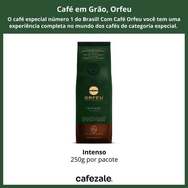 Imagem de Café Em Grão, 250G, Orfeu, Intenso