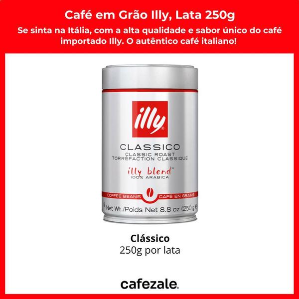 Imagem de Café em Grão, Illy, Clássico, Lata 250g