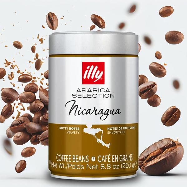 Café em Grãos Illy Nicarágua 100%Arábica250g - Illy Café Imagem de Café em Grãos Illy Nicarágua 100%Arábica250g
